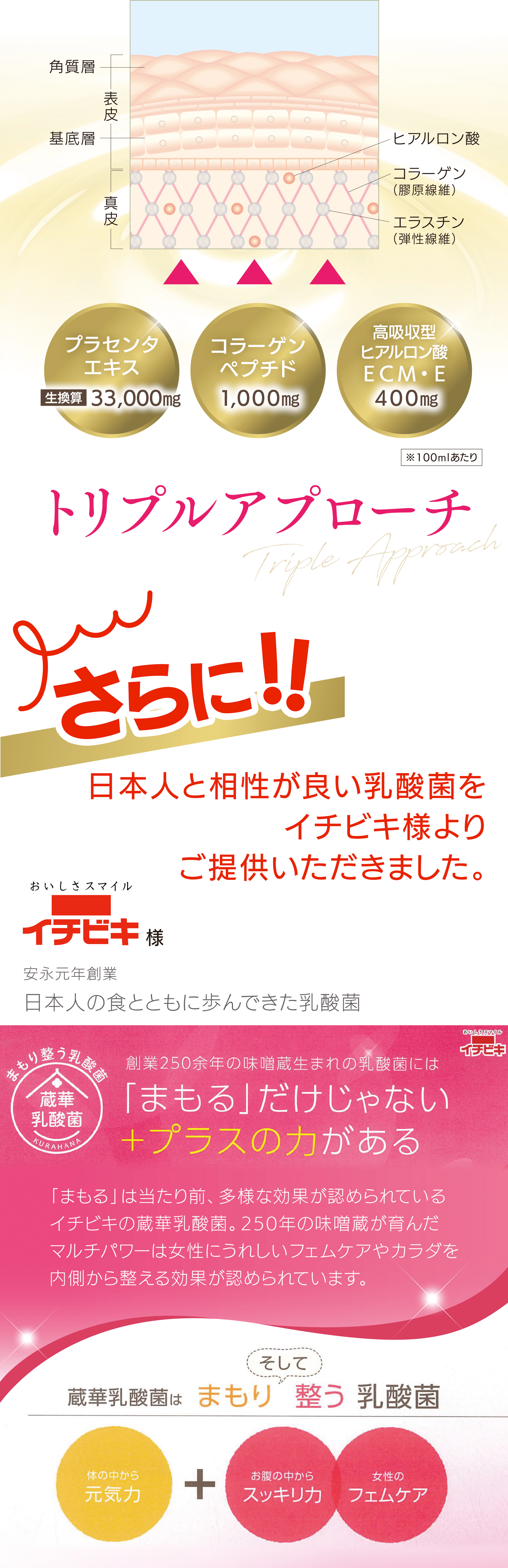 日本人と相性が良い乳酸菌をイチビキ様よりご提供いただきました。